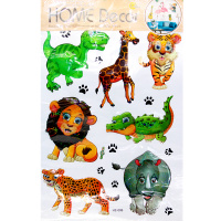 Наклейки интерьерные (8D) 62х37см 12 видов Y9249-19