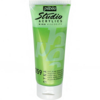 Краска акриловая 100мл зелено-желтая иридисцентная "Studio Acrylics Dyna" 832-359