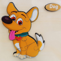 Пазлы "Собери картинку. Собака" 14,5х14,5см дерево, 10 видов 11411-24