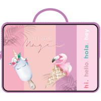 Папка с ручками 47х32,5х8см "Трендовое мороженое" ткань ПШ-12