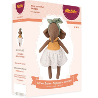 Набор для шитья "Слоник Дафна" (ткань, пуговицы, нитки, иглы, выкройка) FL-0403