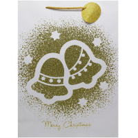 Пакет подарочный "Золотые рисунки" 31х42х12см 4 вида SK2373