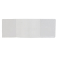 Обложка д/удостоверения и студенческого билета 7,8х22см пвх прозрачная 1832.К