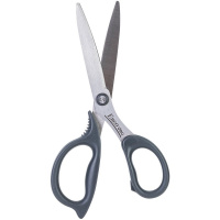 Ножницы 17см сталь, ручки пластик Soft, серые E77756