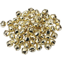 Набор ёлочных украшений "Бубенчики" 1,2см 50шт/уп золото, металл Y10045-24