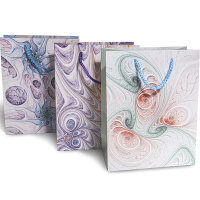 Пакет подарочный "Абстракция" 26х32х12см 4 вида HS1752/Y6837-18