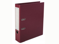 Папка-регистратор А4 75мм РР двусторонний бордовая 3093333
