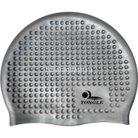 Шапочка для плавания 22см серая 2039-288