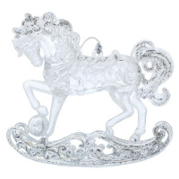 Ёлочное украшение "Лошадка" 9см 2 цвета Y5142-17