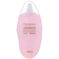 Клей-роллер "Macaron" 6ммx8м, двухсторонний, розовый корпус EA49201