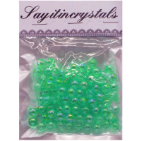Набор бусин 13х10см 10мм зеленый Y9023-19