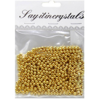 Набор бусин 13х10см, золото 4мм Y9015-19
