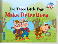 Книга на английском языке "Три поросенка становятся детективами" Наумова Н.А. 16стр.