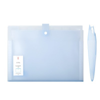 Папка А4 8 отделений "Extend" на кнопке, пластик, голубой 5735