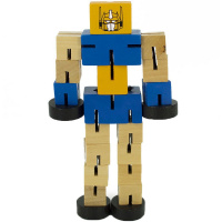 Конструктор "Робот" 11х18см, дерево, ассорти Y4496-16