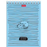 Блокнот А6 40л "COOL Animals" клетка, на спирали, мелованный картон УФ-лак 40Б6В1гр/055480