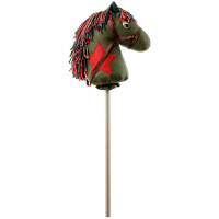 Лошадка на палочке "Буденный" 90х20х10см М013