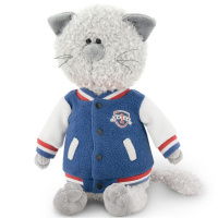 Кот Обормот в клубной куртке 30см OS623/30