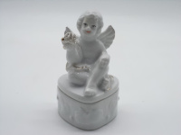 Шкатулка "Ангел" 10,5х6см керамика Y3390-16