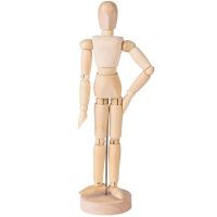Модель Фигура человека манекен 30см, дерево NAWM30-M