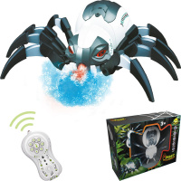 Паук р/у 29х23см черно-белый, пластик (пар, свет, звук) YS128А-30