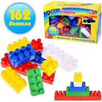 Конструктор "Радуга" 34х22х14см 162 детали пластик ПИ000028