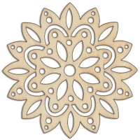 Заготовка д/декор. "Орнамент" 10,5х10,5см дерево BC-045/02
