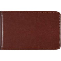 Визитница 20 визиток 6,5х10см "Bravo" кожзам, темно-коричневый 1020411