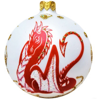 Шар 80мм "Контурный дракон 2" в подарочной упаковке КУ-80-234035/2