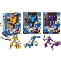 Трансформер "Динозавр" с мечом 20х11х6см пластик, 3 цвета 2338707/038