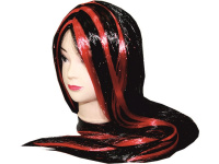 Парик длинные волосы, черно-красный Y2807-15