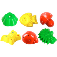 Формочки "Лесная полянка" 6шт. 13х10х10см пластик, в сетке 9365/РС