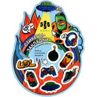 Клейкая закладка пластиковая размер ассорти 160л "Стрит-арт" фигурная 64240