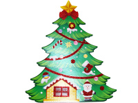 Панно подвесное Елочка 55х40см 4 вида Y8425-19