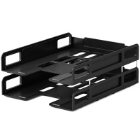 Набор из 2-х лотков горизонтальных "Techno Classic" 27,5х14х36см черный, пластик 15043