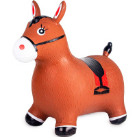 Попрыгун "Ослик" 56х24х50см коричневый PVC Y11965-24