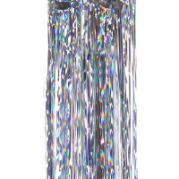 Дождь 1,5м голография серебро P-30