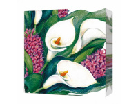 Салфетка 33х33мм 1шт Каллы трехслойная 1002214