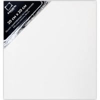 Холст на подрамнике 20х20см 380г/м2, 100% хлопок, среднее зерно 212020