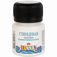Краска акриловая 20мл белая Декола 2926104