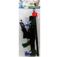 Винтовка 80х25см с прицелом, пулями и контейнером 7х6см, пластик LT365398