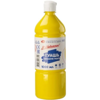 Гуашь 1000 мл желтая 230140211