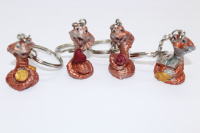 Брелок "Змея с короной" 4,5см керамика 4 вида Y105-12/02168