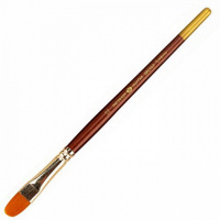 Кисть синтетика овальная № 12 (11мм) короткая ручка 2177712