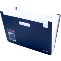 Папка-картотека 13 отделений А4 "Linfini" полипропилен, синяя EF604