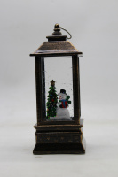 Сувенир "Фонарь. Снеговик" 19см (USB, свет, музыка) Y10094-24