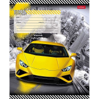 Тетрадь А5 12л косая линия "Автопанорама. Выпуск №2" на скобе с доп.горизонтальной линией 5 дизайнов