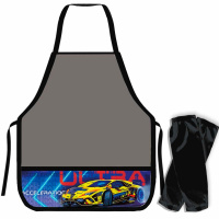 Фартук для труда "Киберпанк" 57х40см с нарукавниками, 2 кармана, на завязках, серый НФ-2 Фартук для труда "Киберпанк" 57х40см с нарукавниками, 2 кармана, на завязках, серый НФ-2