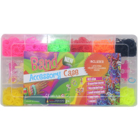 Набор д/плетения "Резиночки" 2300шт, со станком, крючком и зажимами 28,5х15см, пластик TZ2349