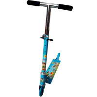 Самокат 2-х колесный L=56см голубой, пластик/металл, колесо PVC d=9см HB2226